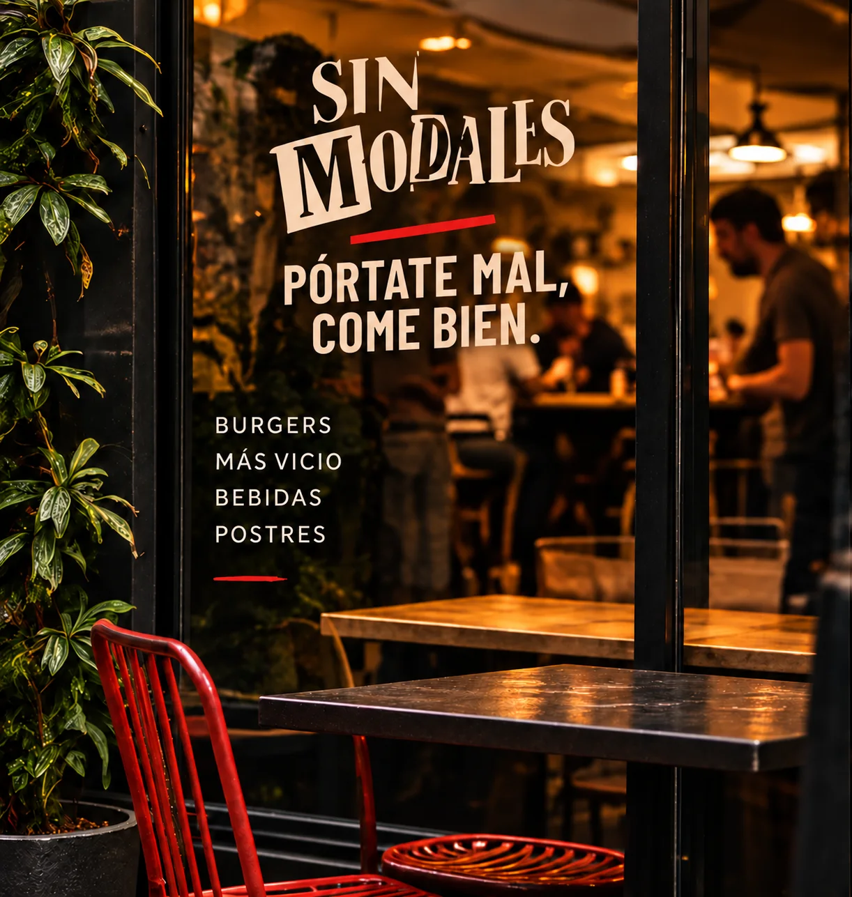 Escaparate de Sin Modales con la categoría Más Vicio